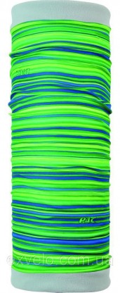 Головной убор P.A.C. Twisted Fleece All Stripes Lime двухсторонний