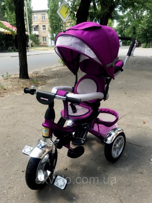 Велосипед Ardis Maxi Trike с надувными колесами детский фиолетовый