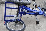 Триколісний електровелосипед VEGA Happy синій, червоний