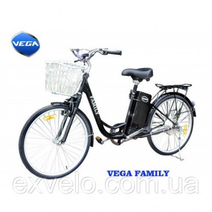 Електровелосипед VEGA FAMILY білий, чорний
