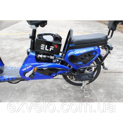 Електровелосипед VEGA ELF синій, червоний