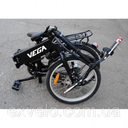 Электровелосипед складной VEGA Mobile белый, черный