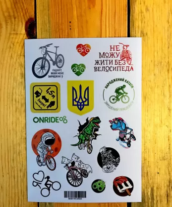 Светоотражающие наклейки OnRide на велосипед микс